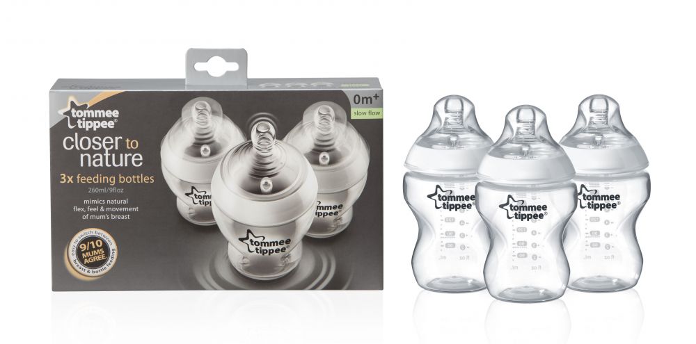 3 db 260 ml-es BPA-mentes Tommee Tippee Cumisüveg trio pack + Ajándék 3 db 260 ml-es BPA-mentes Tommee Tippee Cumisüveg trio pack + Ajándék