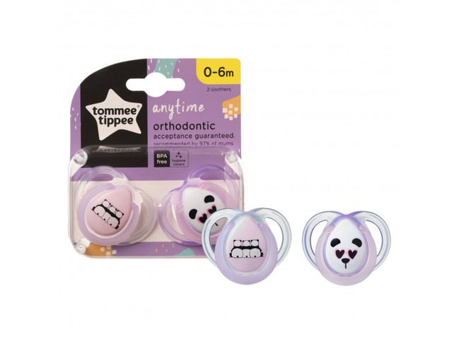 2 db BPA-mentes 0-6hó Tommee Tippee AnyTime játszócumi 2 db BPA-mentes 0-6hó Tommee Tippee AnyTime játszócumi