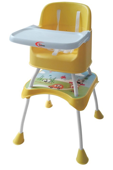 KIÁRUSÍTÁS - MamaKiddies 2in1 Play etetőszék - sárga színben