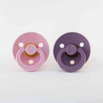 BIBS cumi természetes kaucsukból 2 db -  1 -es méret Pink / Lavender