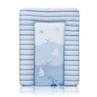  Lorelli Softy pelenkázó lap puha 50x70 - kék csíkos vitorlás