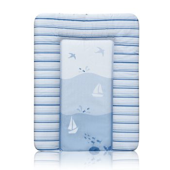 Lorelli Softy pelenkázó lap puha 50x70 - kék csíkos vitorlás