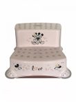   Lorelli Disney mintás lépcsős fellépő - Mickey Minnie love light pink