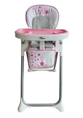 Mama Kiddies ProComfort NewLine rózsaszín, csillag mintás multifunkciós etetőszék + Ajándék