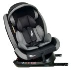   ISOFIX-es 360°-ban forgatható Mama Kiddies Rotary Protect GT biztonsági autósülés (0-36 kg) szürke színben ajándék napvédővel