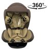 ISOFIX-es 360°-ban forgatható Mama Kiddies Murphy biztonsági autósülés (0-36 kg) beige színben ajándék napvédővel