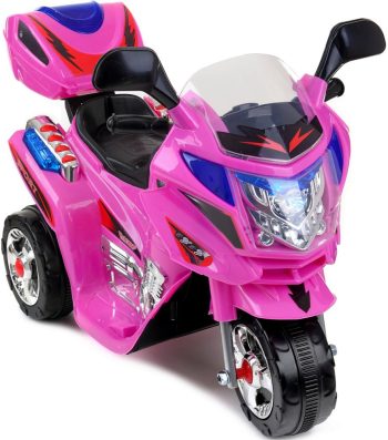 Háromkerekű elektromos sportmotor pink színben