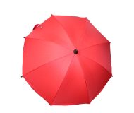   Univerzális esernyő/napernyő babakocsira - piros színben - 65 cm