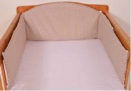Íves fejvédő kiságyba 200 x 25 cm – bézs