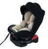 Mama Kiddies Baby Armand biztonsági autósülés (0-18 kg) bézs-szürke-fekete színben ajándék napvédővel