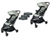 Mama Kiddies Easy Travel sport ikerbabakocsi fekete-szürke színben Mama Kiddies Easy Travel sport ikerbabakocsi fekete-szürke színben