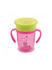 Baby Care All Around itatópohár fogantyúval 270ml - zöld