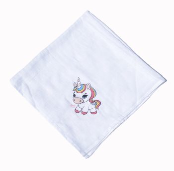 BabyBruin nyomott mintás textil pelenka, 1db - lányos