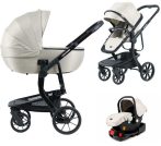 Mama Kiddies® Icon 4az1-ben multifunkciós babakocsi kiegészítőkkel bézs színben ISOFIX talppal + Ajándék Mama Kiddies® Icon 4az1-ben multifunkciós babakocsi kiegészítőkkel bézs színben ISOFIX talppal + Ajándék