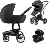 Mama Kiddies® Icon 4az1-ben multifunkciós babakocsi kiegészítőkkel fekete színben ISOFIX talppal + Ajándék Mama Kiddies® Icon 4az1-ben multifunkciós babakocsi kiegészítőkkel fekete színben ISOFIX talppal + Ajándék