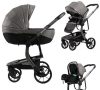 Mama Kiddies® Icon 3az1-ben multifunkciós babakocsi kiegészítőkkel szürke színben + Ajándék Mama Kiddies® Icon 3az1-ben multifunkciós babakocsi kiegészítőkkel szürke színben + Ajándék