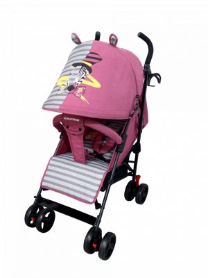 BOXING DAY - Mama Kiddies Mignon full extrás esernyőre csukható sport babakocsi zebra mintával pink színben + Ajándék