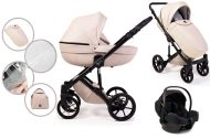   Mama Kiddies Stars 3az1-ben multifunkciós babakocsi Latte színben kiegészítőkkel +Ajándék