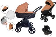  Mama Kiddies Tüvi 3az1-ben multifunkciós babakocsi caramel színben kiegészítőkkel +Ajándék