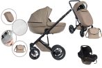   Mama Kiddies Max 500 3az1-ben multifunkciós babakocsi bézs színben kiegészítőkkel + Ajándék
