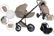   Mama Kiddies Max 500 3az1-ben multifunkciós babakocsi bézs színben kiegészítőkkel + Ajándék