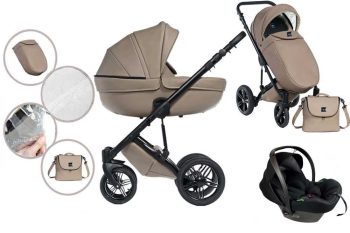 Mama Kiddies Max 500 3az1-ben multifunkciós babakocsi bézs színben kiegészítőkkel + Ajándék