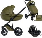   Mama Kiddies® Max 500 3az1-ben multifunkciós babakocsi oliva színben kiegészítőkkel + Ajándék