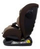 Mama Kiddies Nova Luxe iSize autósülés biztonsági övvel beköthető - barna színben (40-150 cm) + AJÁNDÉK NYAKPÁRNA