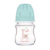 Canpol babies EasyStart anti-kólikás cumisüveg EXOTIC ANIMALS 120ml zöld