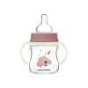 Canpol babies Anti-kólikás cumisüveg világító fogantyúval EasyStart SLEEPY KOALA 120ml pink