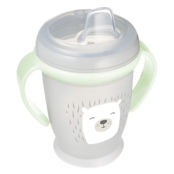 LOVI Cseppmentes itatópohár világító fogantyúval 250 ml BUDDY BEAR 6hó+