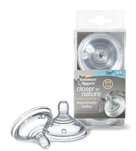 Tommee Tippee Közepes folyású cumi 3 hónap+ (2 db)