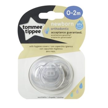 Tommee Tippee ÚJSZÜLÖTT játszócumi 0-2 hó 1 db (NATÚR)
