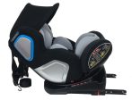   ISOFIX-es 360°-ban forgatható Mama Kiddies Champion biztonsági autósülés (0-36 kg) világosszürke színben ajándék napvédővel
