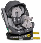 ISOFIX-es 360°-ban forgatható Mama Kiddies iSize Capry biztonsági autósülés (40 -150 cm) szürke színben + Ajándék ISOFIX-es 360°-ban forgatható Mama Kiddies iSize Capry biztonsági autósülés (40 -150 cm) szürke színben + Ajándék