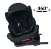 ISOFIX-es 360°-ban forgatható Mama Kiddies Champion biztonsági autósülés (0-36 kg) sötétszürke színben ajándék napvédővel