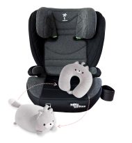   Mama Kiddies i-Fix Corsica biztonsági autósülés (100 -150 cm) sötétszürke színben + Ajándék 