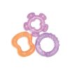 Baby Care hűtő rágóka 3db-os-lila, pink és narancs