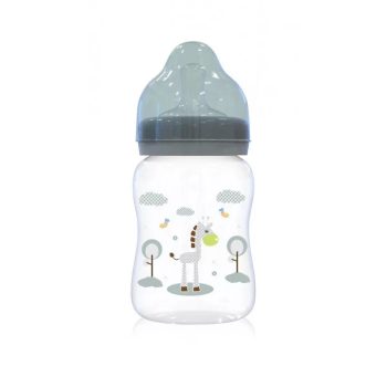 Baby Care széles nyakú cumisüveg 250ml - menta zöld