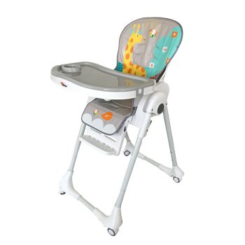 Mama Kiddies Star fehér-szürke multifunkciós etetőszék zsiráfos mintával Mama Kiddies Star fehér-szürke multifunkciós etetőszék zsiráfos mintával