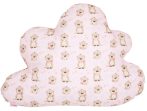 BabyBruin Felhő alakú párna - rózsaszín hódos