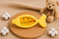 Baby Bruin fürdővíz hőmérő - sárga