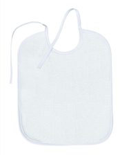  1 db-os frottír fehér előke PEVA hátfallal