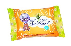 BabyBruin törlőkendő Aloe Verával, 40db