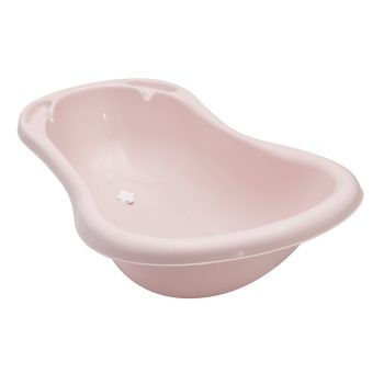 Formatervezett fürdőkád dugóval 84cm - rózsaszín