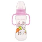 1 db Baby Bruin PP fogantyús cumisüveg 240 ml + Ajándék - pink színben 1 db Baby Bruin PP fogantyús cumisüveg 240 ml + Ajándék - pink színben
