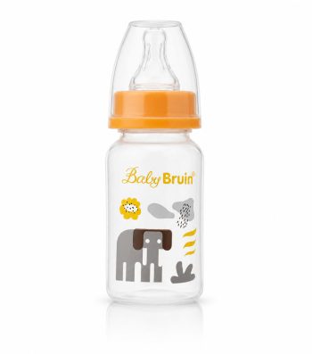 Baby Bruin cumisüveg 120 ml vidám elefánt mintával Baby Bruin cumisüveg 120 ml vidám elefánt mintával