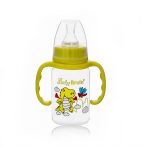  1 db Baby Bruin fogantyús cumisüveg 120 ml + Ajándék - zöld színben