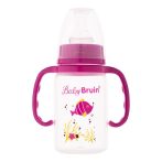   1 db Baby Bruin fogantyús cumisüveg 120 ml + Ajándék - rózsaszín
