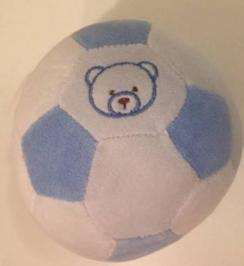 Baby Bruin fejlesztő csörgő plüss labda, 12,5 cm átmérő